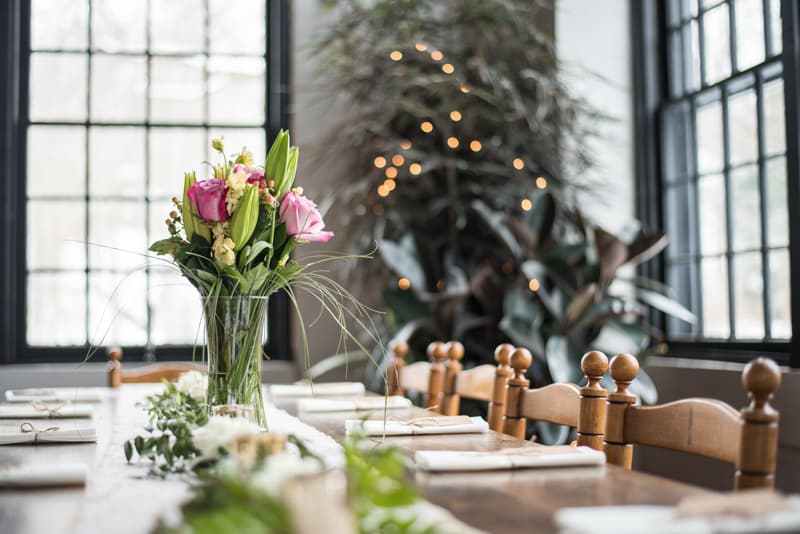 Decorated Table at The Sinclaire in Skanneateles, NY | Finger Lakes Wedding Photography