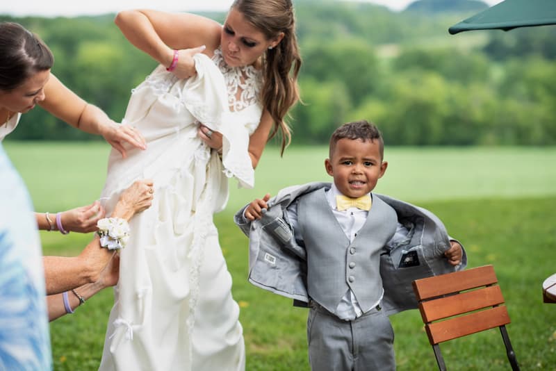 Cute Kid at Mandana Barn in Skanneateles, NY | Finger Lakes Wedding Photography