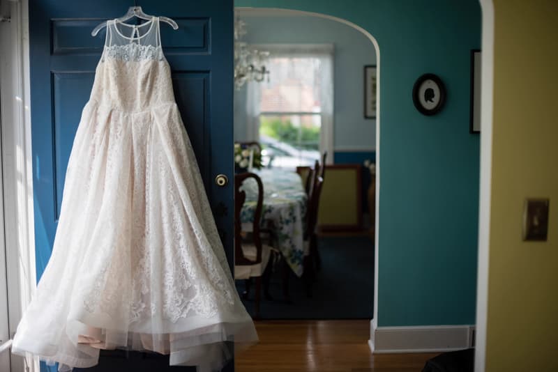 Wedding Dress in Skanneateles, NY | Finger Lakes Wedding Photography