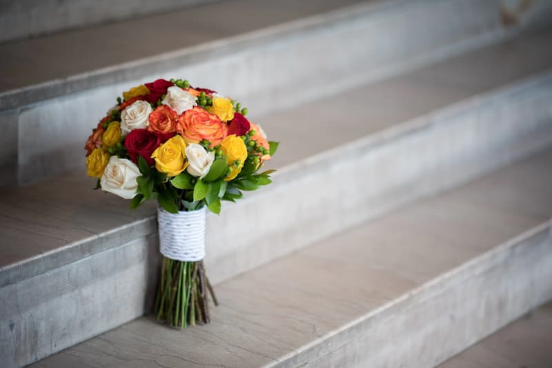 Wedding Bouquet at Karpeles Manuscript Library in Buffalo, NY | Buffalo Wedding Photography