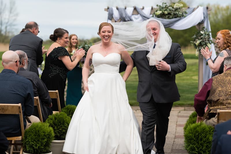 Recessional at Timberlodge at Arrowhead in Akron, NY | Western New York Wedding Photography