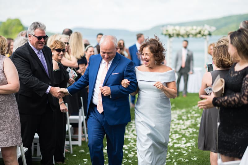 Recessional at Otesaga Resort in Cooperstown, NY | Finger Lakes Wedding Photography