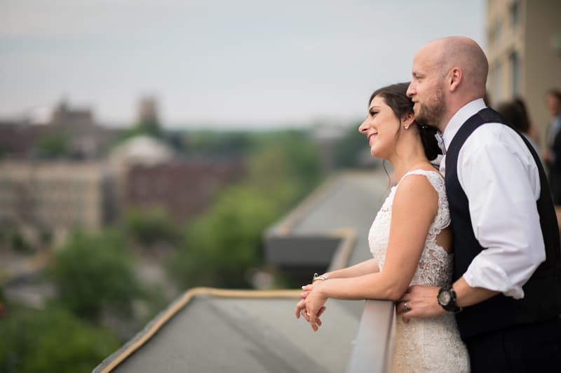 Couple at Strathallen in Rochester, NY | Rochester Wedding Photography