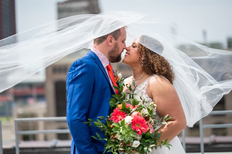 Couple at Delaware Park in Buffalo, NY | Buffalo Wedding Photography