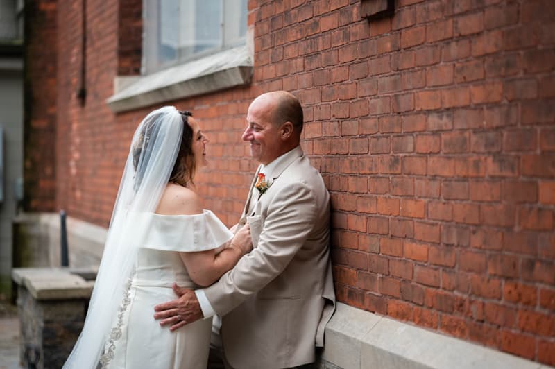 Couple at Westminster Chapel in Mendon, NY | Rochester Wedding Photography