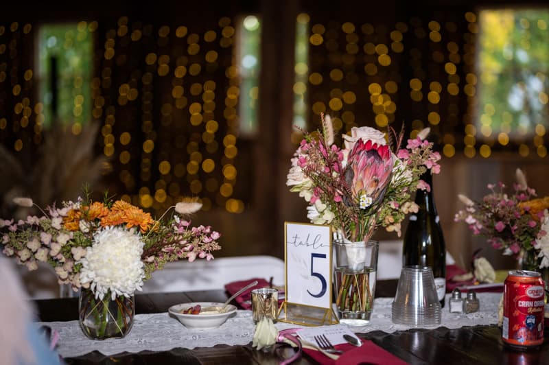 Decorated Table at The Gallagher in Medina, NY | Western New York Wedding Photography