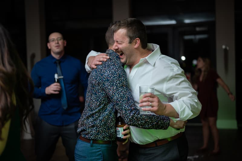 Hug at Acqua in Buffalo, NY | Buffalo Wedding Photography