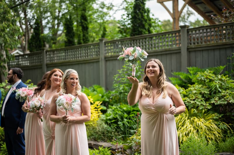 Fun at Sunken Garden in Rochester, NY | Rochester Wedding Photography