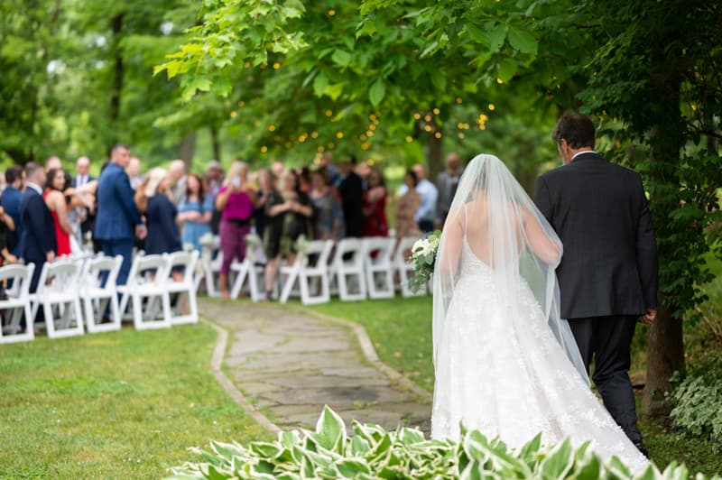 Processional at O'Briens Sleepy Hollow in Buffalo, NY | Buffalo Wedding Photography