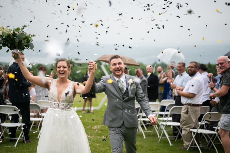 Recessional at Keuka Brewing Co in Keuka, NY | Finger Lakes Wedding Photography