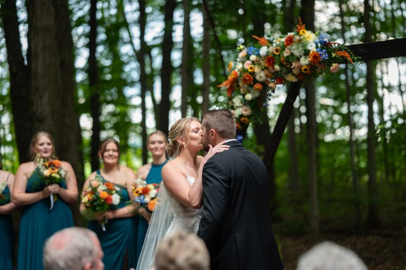 Ceremony at Brooksholm Wedding Barn in Pavilion, NY | Western New York Wedding Photography