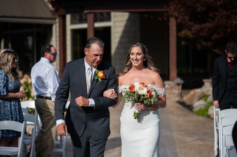 Processional at Deerfield Country Club in Hilton, NY | Western New York Wedding Photography