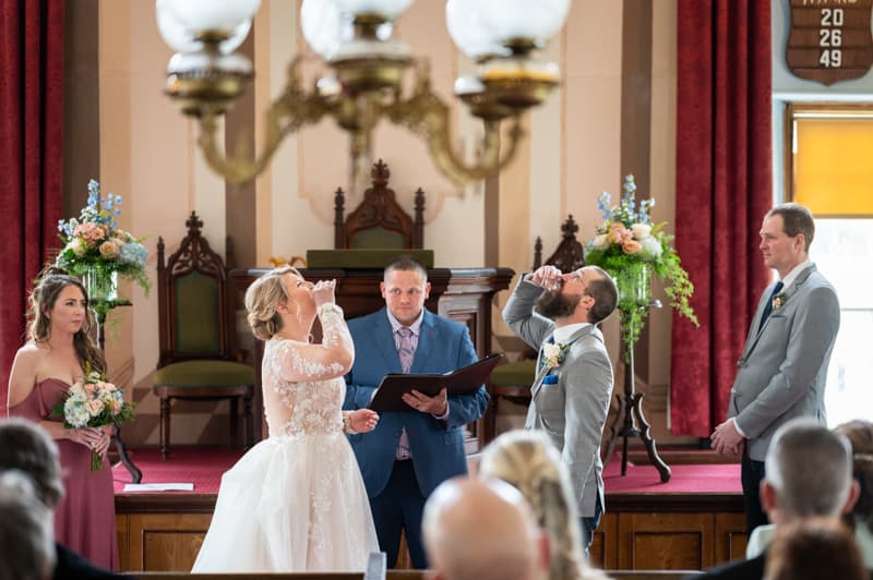 Ceremony at Cobblestone Museum in Albion, NY | Western New York Wedding Photography