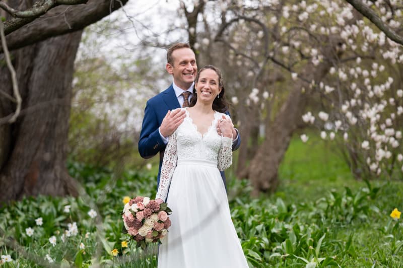 Couple at Highland Park in Rochester, NY | Rochester Wedding Photography