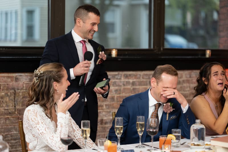 Speech at Jackrabbit Club in Rochester, NY | Rochester Wedding Photography