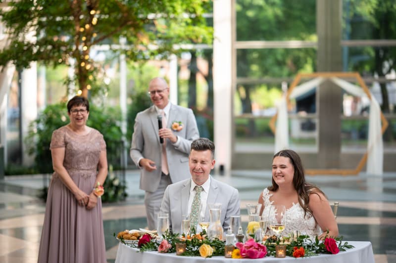 Speech at Wintergarden in Rochester, NY | Rochester Wedding Photography