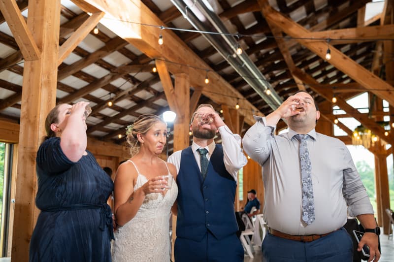 Candid Moment at CHQ Wedding Barn in Chauttauqua, NY | Western New York Wedding Photography