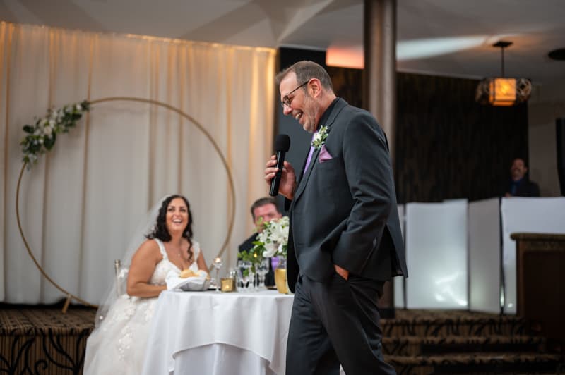 Speech at Club 86 in Geneva, NY | Finger Lakes Wedding Photography