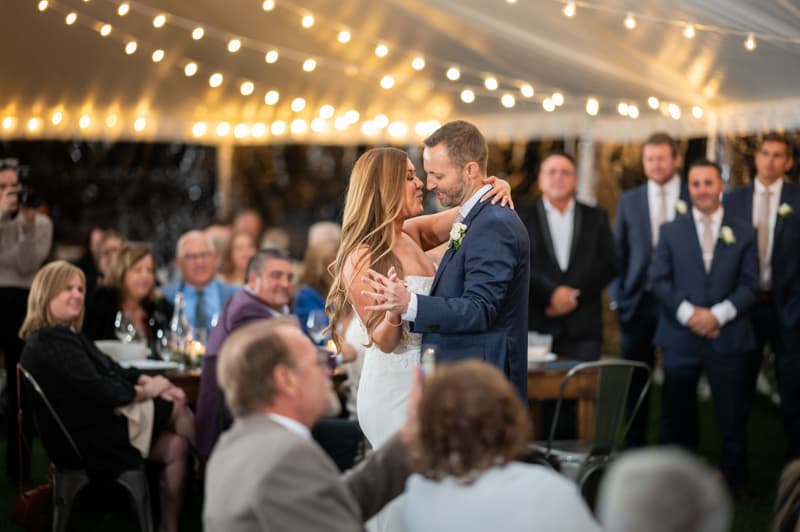 First Dance at Kettle Ridge Farm in Victor, NY | Rochester Wedding Photography