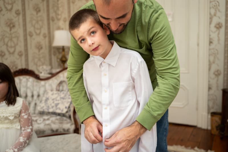 Cute Kid at Maison Albion in Albion, NY | Western New York Wedding Photography