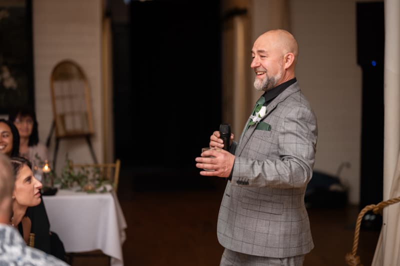 Speech at Jackrabbit Club in Rochester, NY | Rochester Wedding Photography